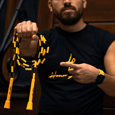 Corde Ă Sauter Perles Bleu/Jaune