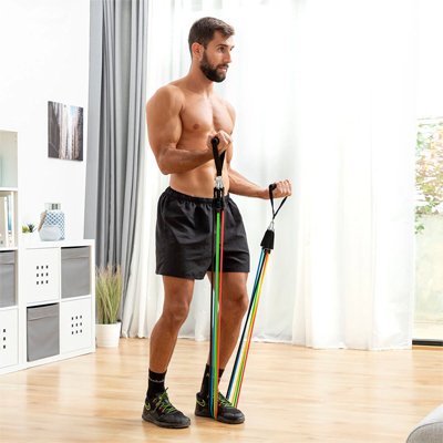 élastique musculation tension réglable