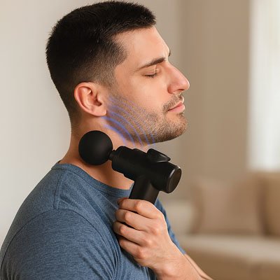 Pistolet de massage utilisation à domicile