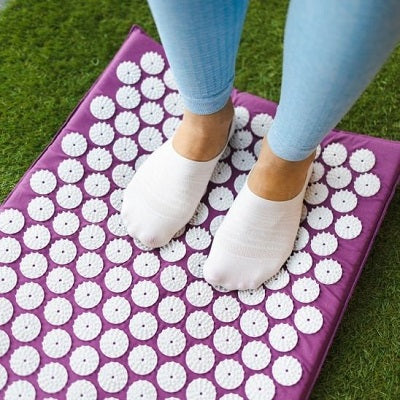 Tapis Acupression avec Coussin - Fitnesszen bien-ĂȘtre au quotidien
