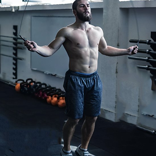 Corde à sauter antidérapante