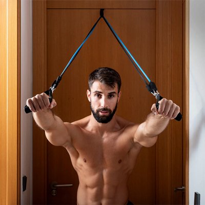 élastique musculation exercices fitness maison