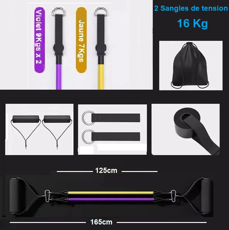 élastique musculation fitness maison