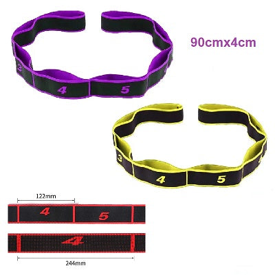 Élastique musculation | Haute Résistance 2 Pcs Violet/ Jaune