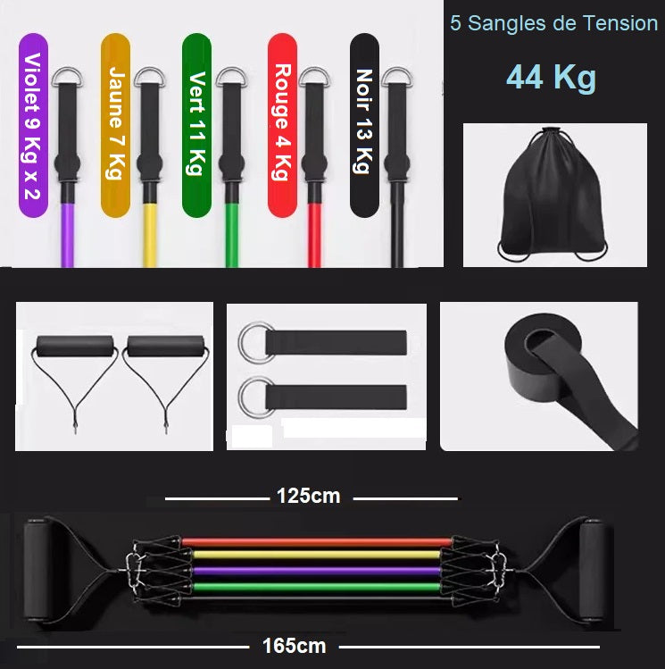 élastique musculation sangles de tension