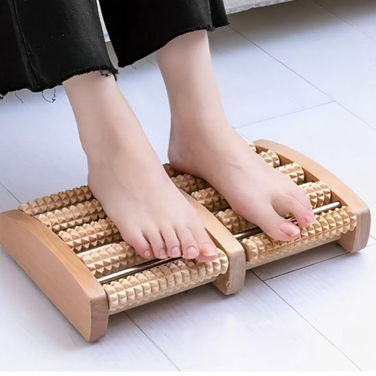 Rouleau de massage soulage la douleur de la voûte plantaire