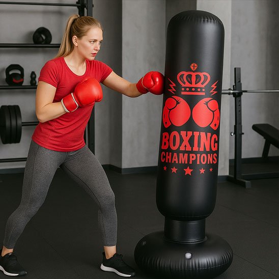 Sac de frappe sur pied pour le cardio