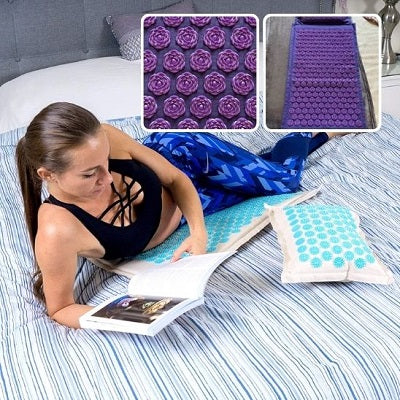 Tapis d'Acupression avec Oreiller