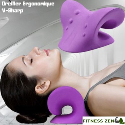 oreiller ergonomique de traction cervical